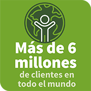 Más de 6 milliones de clientes en todo el mundo