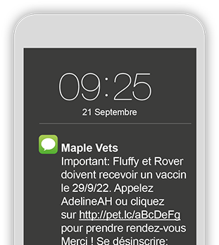 Pet SMS vaccination reminder