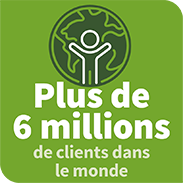 Plus de 6 millions de clients dans le monde