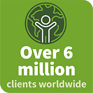 Over 6 million clients worldwide